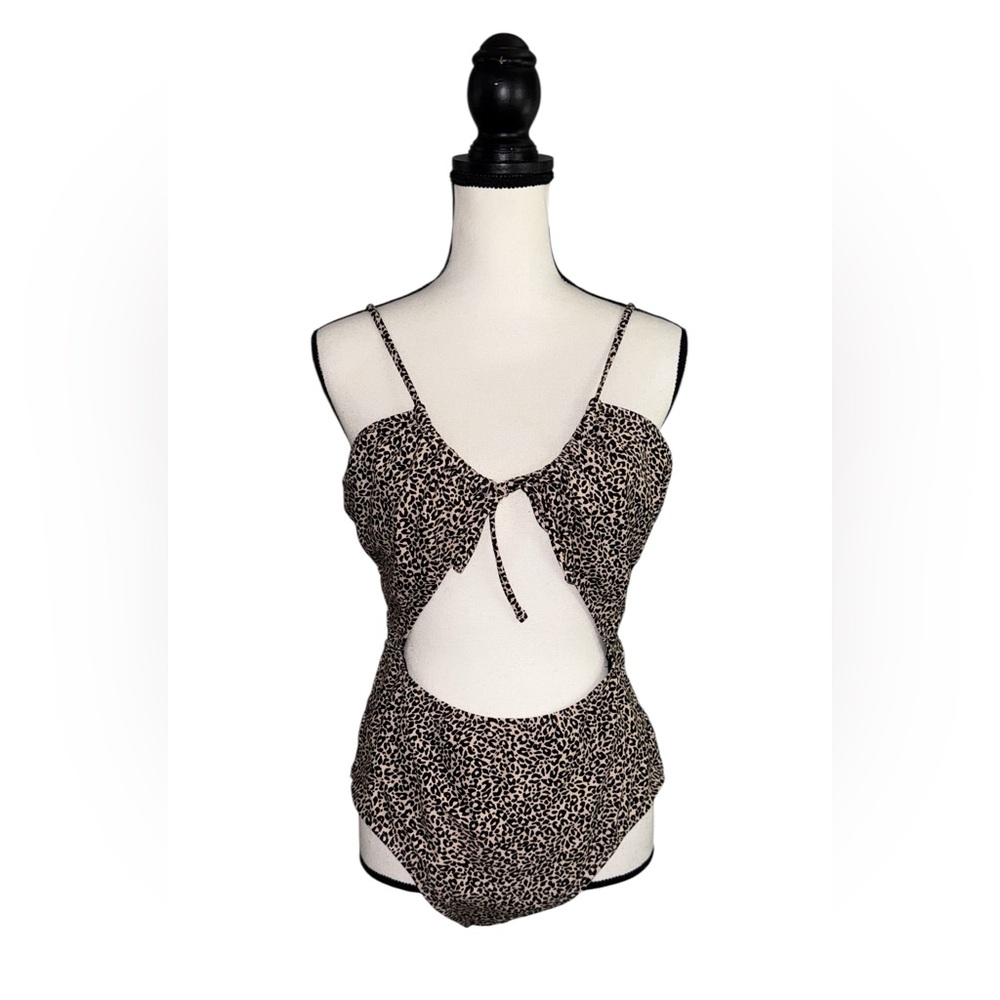 Ninety Kids One Piece Swimsuit - Black and Tan